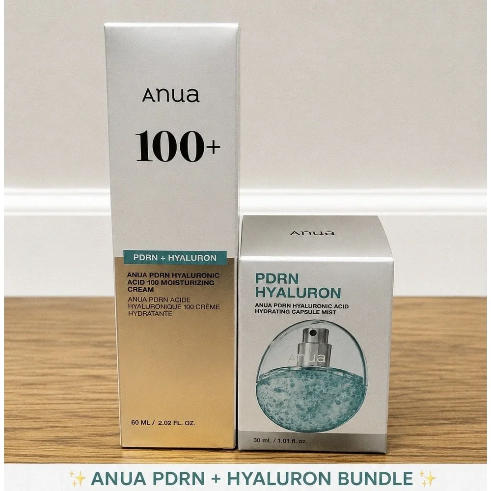 ANUA PDRN + Hyaluron Bundle Set Cream 60ml & Hydrating Capsule Mist 30ml NEW